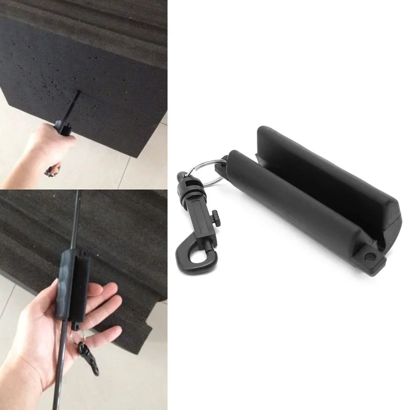 1Pc Black Silicone Archery Arrow Puller For Target Hunting Bow Shooting Keychain New