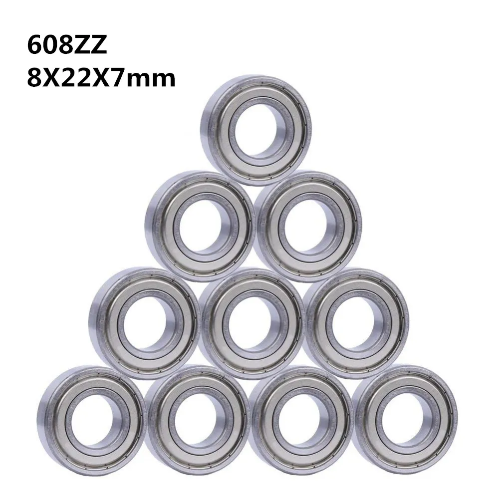 10pcs Double Shielded Miniature High-carbon Steel Single Row 608ZZ ABEC-5 Deep Groove Ball Bearing 8*22*7 8x22x7 MM 608 ZZ
10pcs Double Shielded Miniature High-carbon Steel Single Row 608ZZ ABEC-5 Deep Groove Ball Bearing 8*22*7 8x22x7 MM 608 ZZ