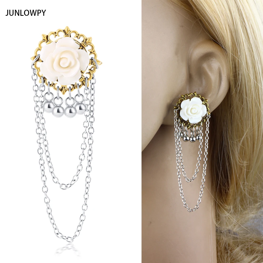 JUNLOWPY New Style Stainless Steel Ear Piercing Plug Earring Expansion Stretcher Barbell Piercing Flesh Tunnel 60pcs Mix 6-16mm
JUNLOWPY New Style Stainless Steel Ear Piercing Plug Earring Expansion Stretcher Barbell Piercing Flesh Tunnel 60pcs Mix 6-16mm