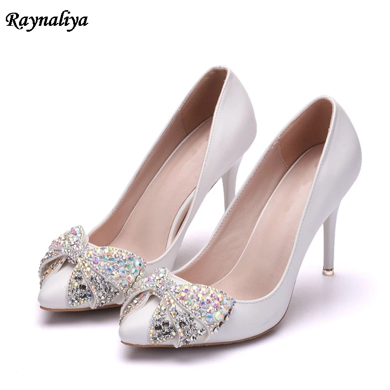 Pu Leather Women Pumps Sexy Pointed Toe Wedding Shoes Woman High Heels Dress Single Shoes Rhinestone Slip On Pumps XY-B0063
Pu Leather Women Pumps Sexy Pointed Toe Wedding Shoes Woman High Heels Dress Single Shoes Rhinestone Slip On Pumps XY-B0063