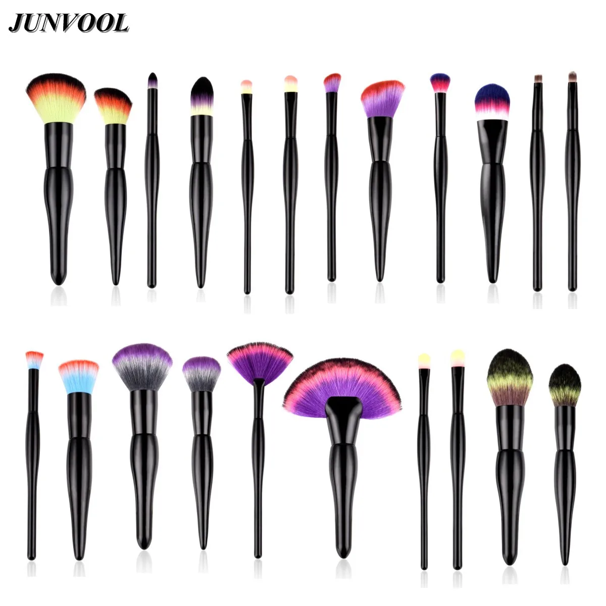 2pcs Maquiagem Makeup Brushes Set Professional Black Wood Handle Brush Women Eyeshadow Cosmetic Tool Rainbow Nylon Hair Brushs
2pcs Maquiagem Makeup Brushes Set Professional Black Wood Handle Brush Women Eyeshadow Cosmetic Tool Rainbow Nylon Hair Brushs