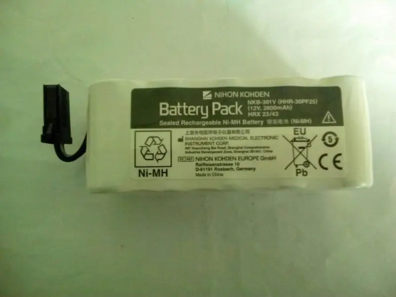 Nihon Kohden(Japan) NKB-301V- 12V 2800MAH NIMH BATTERY PACK for DEFIBRILLATOR NIHON KOHDEN MODEL TEC-5521K (New,compatible,not
Nihon Kohden(Japan) NKB-301V- 12V 2800MAH NIMH BATTERY PACK for DEFIBRILLATOR NIHON KOHDEN MODEL TEC-5521K (New,compatible,not
