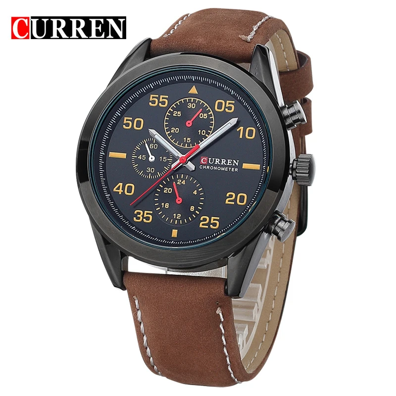 CURREN Men watch men Business Quartz Watches Top Brand Luxury Military Wristwatches Leather Sports Masculino 8156
CURREN Men watch men Business Quartz Watches Top Brand Luxury Military Wristwatches Leather Sports Masculino 8156
