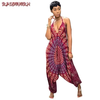 RAISEVERN Women Sexy Deep V-Neck Folk Style Print Jumpsuit Backless Halter Casual Playsuits Loose Wide Leg Pants Long Rompers
RAISEVERN Women Sexy Deep V-Neck Folk Style Print Jumpsuit Backless Halter Casual Playsuits Loose Wide Leg Pants Long Rompers