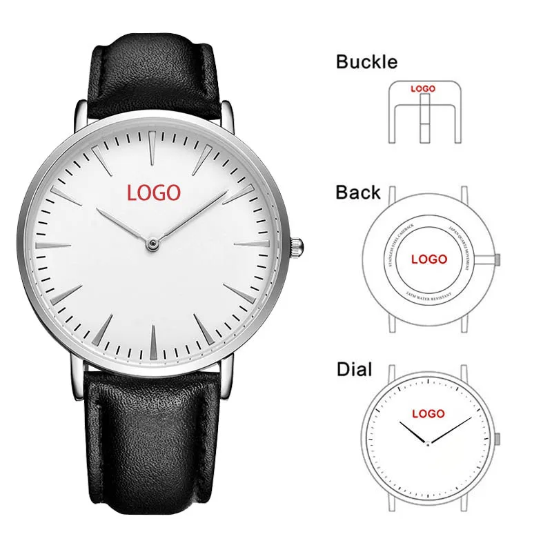 CL015 Minimalist Add Your Own Logo Genuine Leather Japan Quartz Custom Logo Watch Waterproof Simple Watches Man Wrist Customized
CL015 Minimalist Add Your Own Logo Genuine Leather Japan Quartz Custom Logo Watch Waterproof Simple Watches Man Wrist Customized