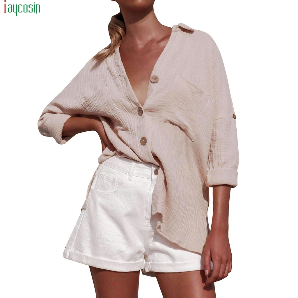 JAYCOSIN 2019 Shirt womens tops and blouses Sexy Casual Long Sleeve Top Button Shirt Blouse womens Blouses Tops Femme Blusa new
JAYCOSIN 2019 Shirt womens tops and blouses Sexy Casual Long Sleeve Top Button Shirt Blouse womens Blouses Tops Femme Blusa new