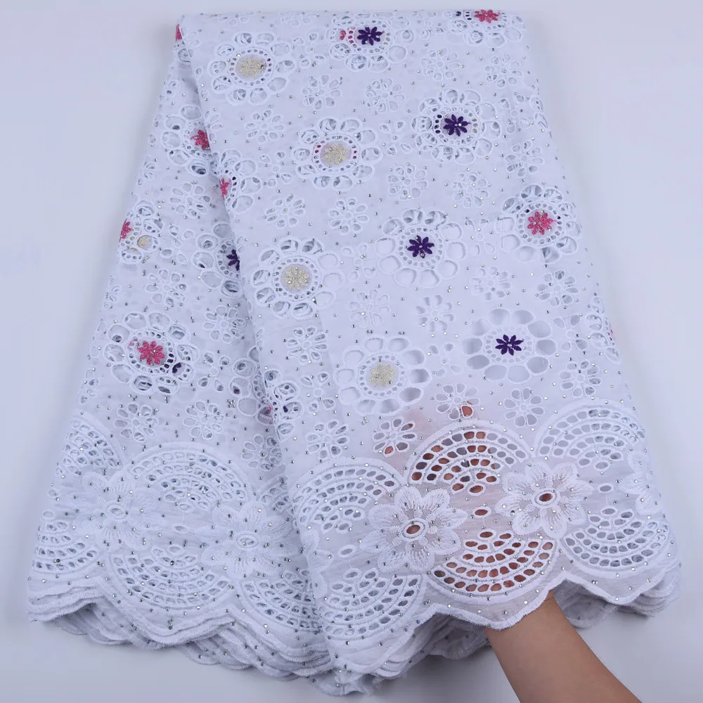 5Yards Pure Cotton African Dry Lace Fabric With Stones Nigerian Lace Fabric High Quality Swiss Voile Lace In Switzerland A1679
5Yards Pure Cotton African Dry Lace Fabric With Stones Nigerian Lace Fabric High Quality Swiss Voile Lace In Switzerland A1679