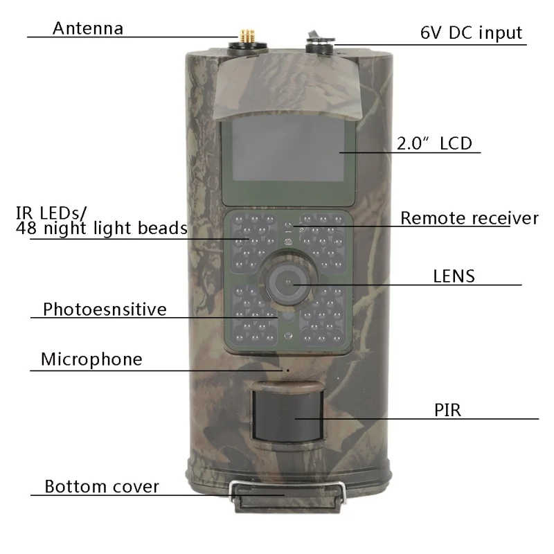 Охотничья фотоловушка FTP sm3g 4G MMS SMS 16 МП 1080P ночное видение|Камеры для охоты| |