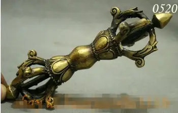 YM 305 Tibet Buddhism Vajra Lotus Dragon Head Statue Protect Dorje Talismans
YM 305 Tibet Buddhism Vajra Lotus Dragon Head Statue Protect Dorje Talismans