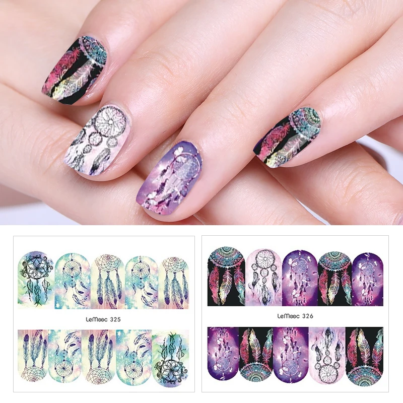 LEMOOC Designs 1 Sheet Water Decal Nail Transfer Sticker Nail Art Decoration for Manicure Watermark
LEMOOC Designs 1 Sheet Water Decal Nail Transfer Sticker Nail Art Decoration for Manicure Watermark