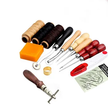 13Pcs Set Leather Craft Hand Stitching Sewing Tool Thread Awl Waxed Thimble Kit free shipping
13Pcs Set Leather Craft Hand Stitching Sewing Tool Thread Awl Waxed Thimble Kit free shipping