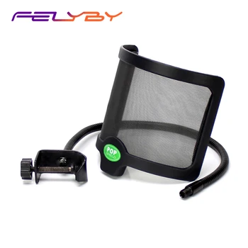 FELYBY Microphone Pop Filter Shield Windscreen Screen Universal Mic Stand Blowout Preventer Bracket for All Kinds of Mics
FELYBY Microphone Pop Filter Shield Windscreen Screen Universal Mic Stand Blowout Preventer Bracket for All Kinds of Mics