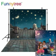 Cat on the roof Stars moon chimney Cute children's background photography backdrops a photo booth background vinyl
Cat on the roof Stars moon chimney Cute children's background photography backdrops a photo booth background vinyl