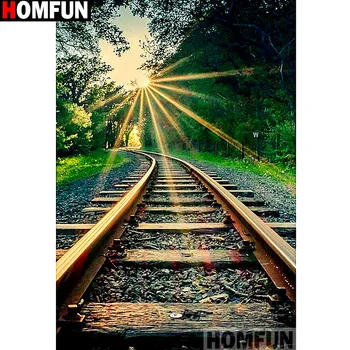 HOMFUN Full Square/Round Drill 5D DIY Diamond Painting "train track" 3D Embroidery Cross Stitch 5D Home Decor A13670 
HOMFUN Full Square/Round Drill 5D DIY Diamond Painting "train track" 3D Embroidery Cross Stitch 5D Home Decor A13670