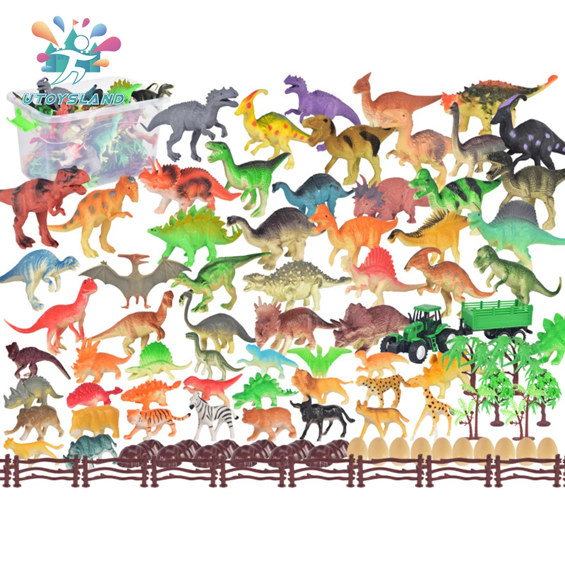 104Pcs Dinosaur Animal Simulated Model Toy Children Early Education Cognition Playset
104Pcs Dinosaur Animal Simulated Model Toy Children Early Education Cognition Playset
