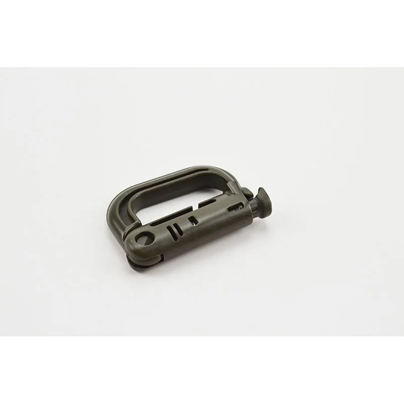 Plastic D Carabiner Ranger Green
