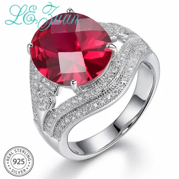 L&zuan Classic 925 Sterling Silver Ruby Rings for Women 7.98ct Created Red Stone Luxury Ring Silver Wedding Fine jewelry Gifts
L&zuan Classic 925 Sterling Silver Ruby Rings for Women 7.98ct Created Red Stone Luxury Ring Silver Wedding Fine jewelry Gifts