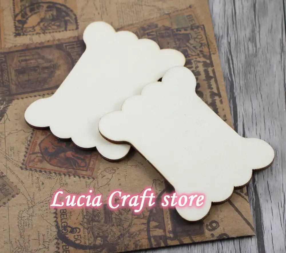reel organizer retro wood gift tags hang tag kraft cards label