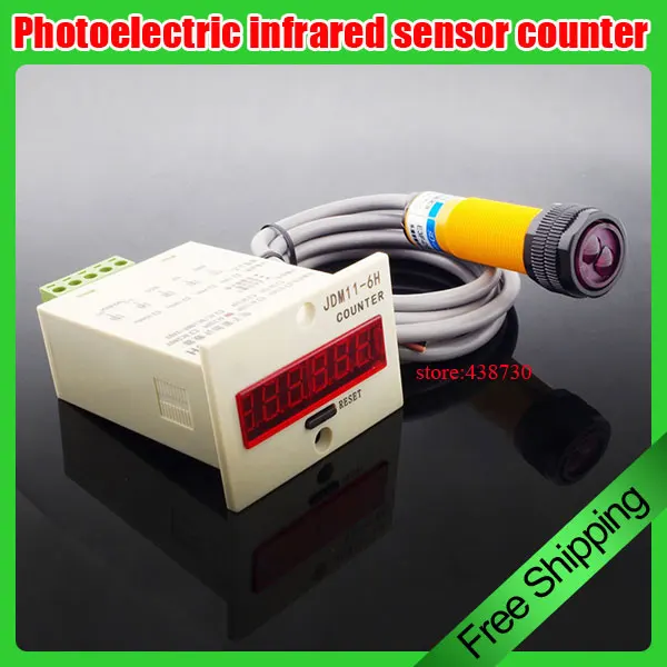 Six bit Digital display electronic line counter photoelectric switch infrared sensor sealing machine transmission belt counter
Six bit Digital display electronic line counter photoelectric switch infrared sensor sealing machine transmission belt counter