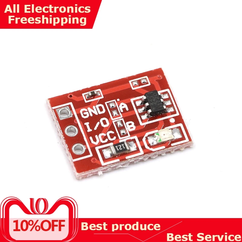 NEW TTP223 Touch button Module Capacitor type Single Channel Self Locking Touch switch sensor For Arduino
NEW TTP223 Touch button Module Capacitor type Single Channel Self Locking Touch switch sensor For Arduino