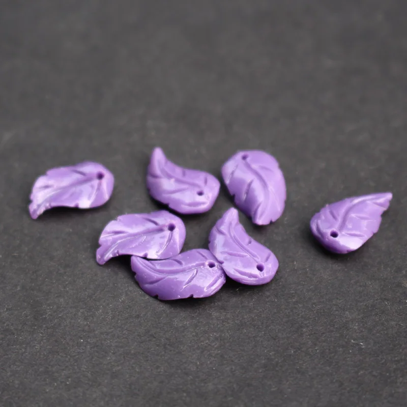 (20 pieces/lot) 9mm*14.4mm*2.7mm Dark Purple Color Carved Artificial Coral leaf Small leaf for Jewelry making
(20 pieces/lot) 9mm*14.4mm*2.7mm Dark Purple Color Carved Artificial Coral leaf Small leaf for Jewelry making