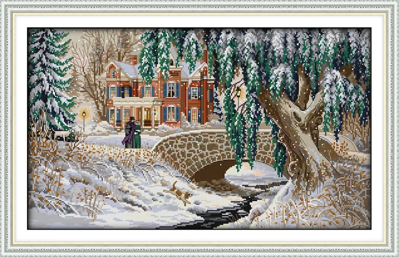 Snow-covered landscape(5) home decor canvas Cross Stitch kits DMC 14ct white 11ct print embroidery DIY handmade needlework wall
Snow-covered landscape(5) home decor canvas Cross Stitch kits DMC 14ct white 11ct print embroidery DIY handmade needlework wall