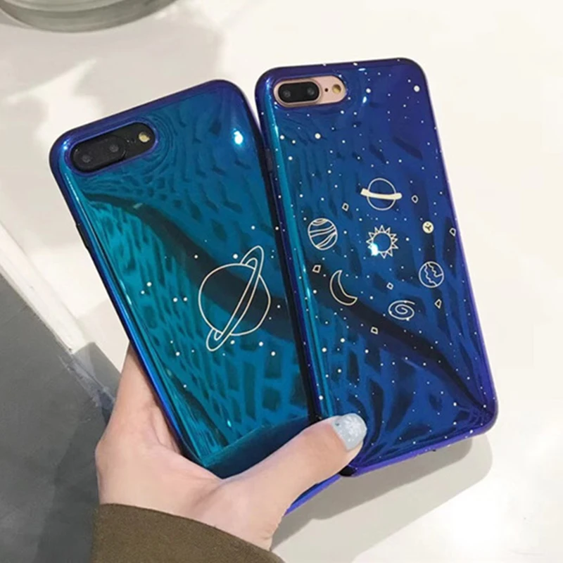 Blu-ray Fashion Cute Phone Case For iphone 7 Case Soft Silicone Back Cover For iphone 6 6S 7 8 Plus X Space planet Stars Cases
Blu-ray Fashion Cute Phone Case For iphone 7 Case Soft Silicone Back Cover For iphone 6 6S 7 8 Plus X Space planet Stars Cases