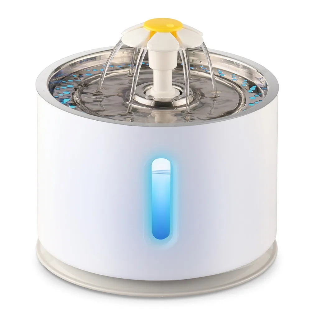 2.4L Automatic Cat Water Fountain Water level Window LED Electric Mute Water Feeder Dog Pet Drinker Bowl Pet Drinking Dispenser
2.4L Automatic Cat Water Fountain Water level Window LED Electric Mute Water Feeder Dog Pet Drinker Bowl Pet Drinking Dispenser