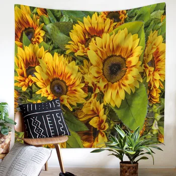 Blazing Bloom eternal Sunflower Oil Painting Tapestry Wall Hanging Warm Golden Yellow And Green Rectangle Tapestry Home Decor
Blazing Bloom eternal Sunflower Oil Painting Tapestry Wall Hanging Warm Golden Yellow And Green Rectangle Tapestry Home Decor