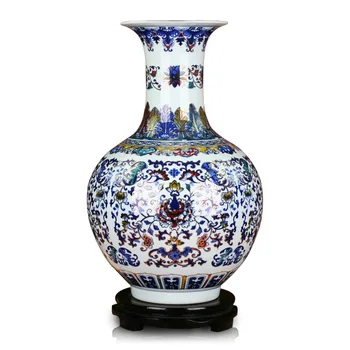 Qing Dynasty Ancient home decorate Porcelain Vase Blue and White Ceramic vase flower Jingdezhen yuan dynasty ceramics
Qing Dynasty Ancient home decorate Porcelain Vase Blue and White Ceramic vase flower Jingdezhen yuan dynasty ceramics