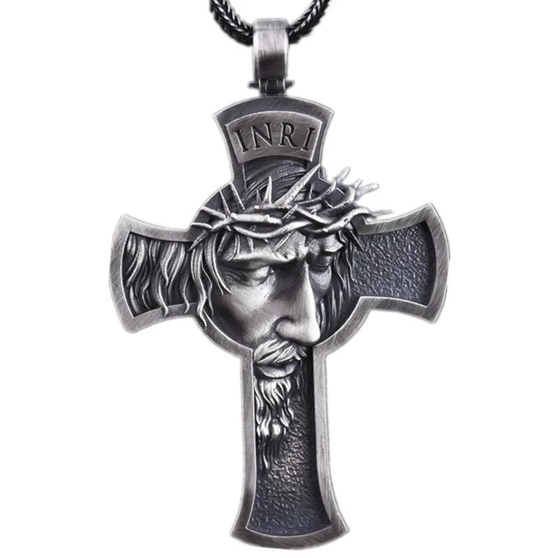 Men's Pendant Simple Crown Of Thorns Jesus Cross Necklace Men's Jewelry Religious Savior Retro Pendant Necklace Accessories
Men's Pendant Simple Crown Of Thorns Jesus Cross Necklace Men's Jewelry Religious Savior Retro Pendant Necklace Accessories