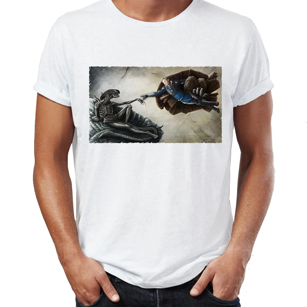 Men's T Shirt The Creation of Adam David Alien Covenant Evil Android Xenomorph Awesome Artwork Printed Tee
Men's T Shirt The Creation of Adam David Alien Covenant Evil Android Xenomorph Awesome Artwork Printed Tee