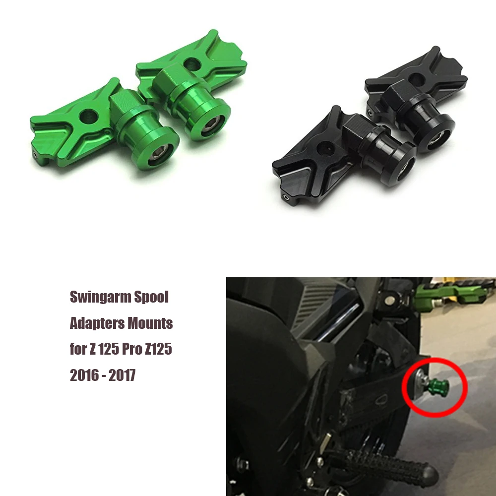 Motorcycle Accessories CNC For kawasaki z125 Swingarm Spool Adapters Mounts fit for Kawasaki Z 125 pro 2016 2017 2 Colors
Motorcycle Accessories CNC For kawasaki z125 Swingarm Spool Adapters Mounts fit for Kawasaki Z 125 pro 2016 2017 2 Colors