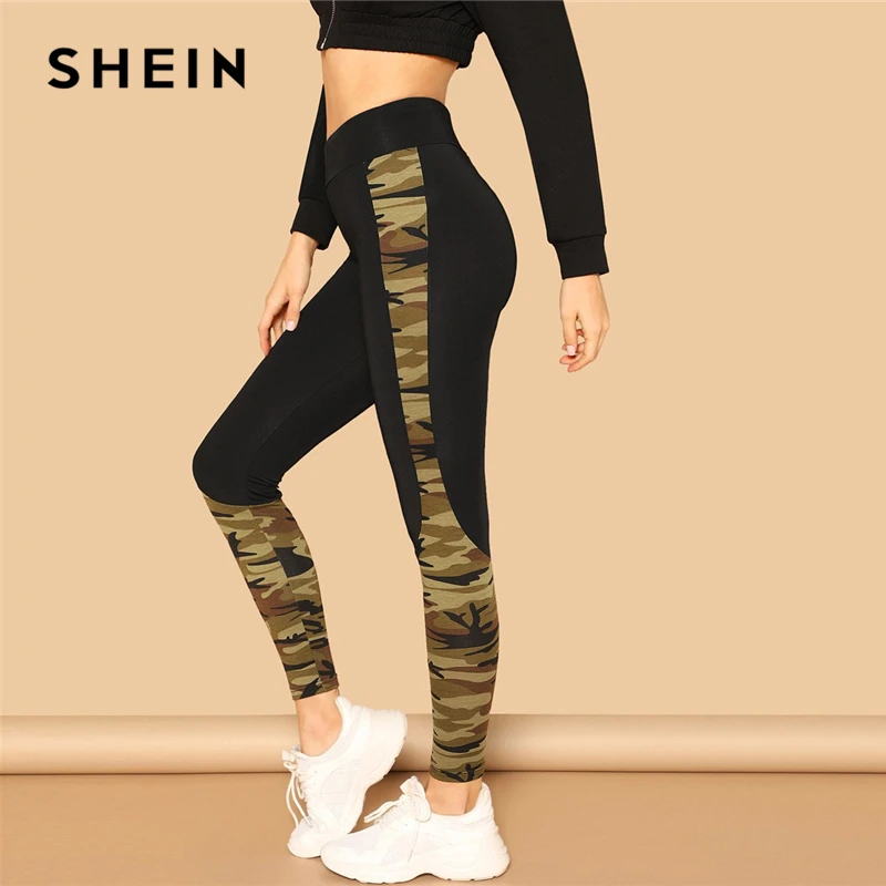 SHEIN Multicolor Wide Waist Camouflage Print Skinny Sporting Leggings Women Mid Waist Spring Leisure Casual Workout Leggings
SHEIN Multicolor Wide Waist Camouflage Print Skinny Sporting Leggings Women Mid Waist Spring Leisure Casual Workout Leggings