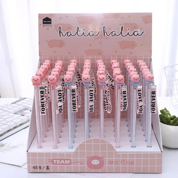 6 Pcs/set Cute 0.5mm Animal Pig Piglet Ribbon Pendant Gel Pens Black Ink Signature Pen Stationery School Office Supply Gift
6 Pcs/set Cute 0.5mm Animal Pig Piglet Ribbon Pendant Gel Pens Black Ink Signature Pen Stationery School Office Supply Gift