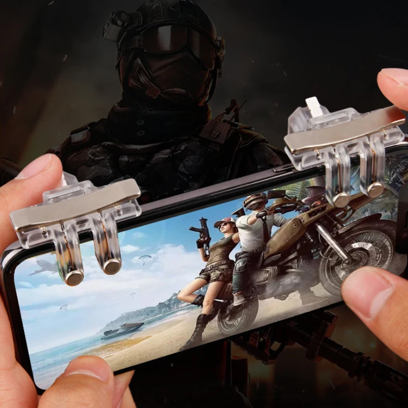 Six 6 Fingers Mobile Phone Game Trigger Fire Button Aim Key Joysticks Cell Phone L1R1 Controller Universal For Android IOS
Six 6 Fingers Mobile Phone Game Trigger Fire Button Aim Key Joysticks Cell Phone L1R1 Controller Universal For Android IOS