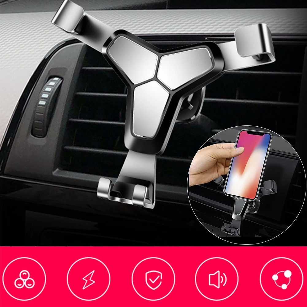 

Car Gravity Phone Holder for Huawei P30 Pro Car Mount Air Vent Stand for S10 5G Universal 360 Rotation Bracket for iPhone X XS