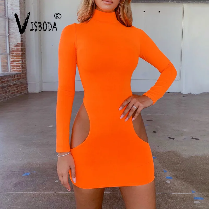 Women Bodycon Mini Dress Neon Green Turtleneck Long Sleeve Dress Fashion Summer Ladies Sexy Stretch Hollow Out Party Club Dress
Women Bodycon Mini Dress Neon Green Turtleneck Long Sleeve Dress Fashion Summer Ladies Sexy Stretch Hollow Out Party Club Dress