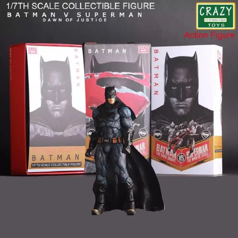 1:7 Crazy Toys DC Comic Batman V Superman Burce Wayne 10'' 1/7 PVC Anime Action Figure Model Collection Kids Toy Gift With Box |