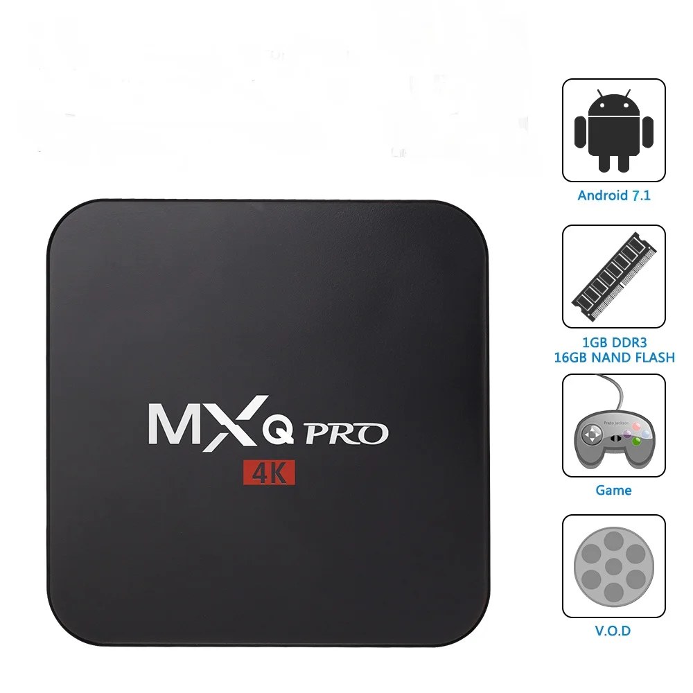 20 шт./лот Android блок для ТВ mxq PRO 4K ТВ-бокс на Rockchip RK3229 1 ГБ 8 четырехъядерный 1Гб