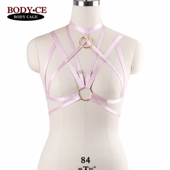 BODYCAGE Women Sexy Alluring Harness Belt Pink Elastic Strappy Tops Cage Bra Bondage Lingerie Fetish Exotic Appare Dance Cosplay
BODYCAGE Women Sexy Alluring Harness Belt Pink Elastic Strappy Tops Cage Bra Bondage Lingerie Fetish Exotic Appare Dance Cosplay