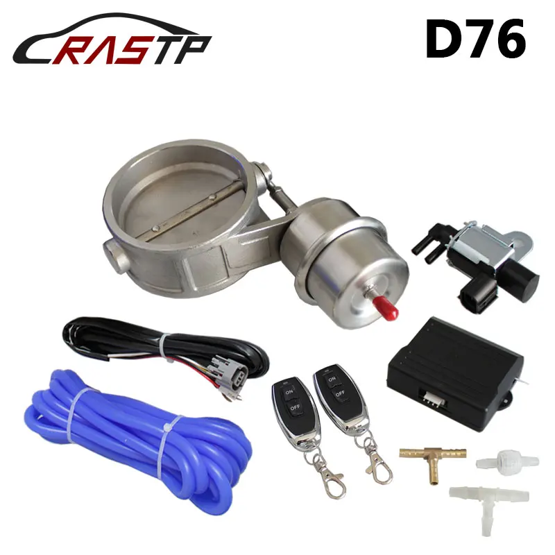 RASTP-1Bar 3.0'' 76mm Vacuum Exhaust Cutout Valve Open Style Wireless Remote Controller Set RS-BOV041
RASTP-1Bar 3.0'' 76mm Vacuum Exhaust Cutout Valve Open Style Wireless Remote Controller Set RS-BOV041
