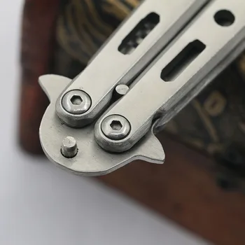 New Stainless Steel Practice Training Butterfly Knife Comb Tool Cool Sport 5QHN tangle detangling hair brush abody hair brush
New Stainless Steel Practice Training Butterfly Knife Comb Tool Cool Sport 5QHN tangle detangling hair brush abody hair brush