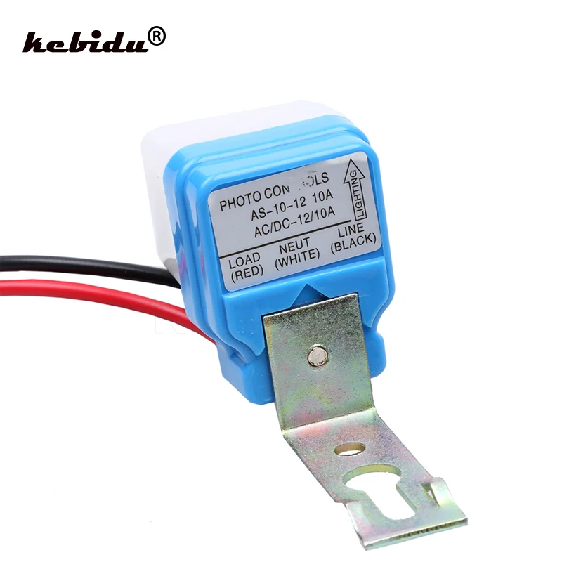 kebidu 1PC Automatic Auto On Off 110V 220V DC AC 12V 50-60Hz 10A Sensor Switch Photocell Street Light Switch Control Photoswitch
kebidu 1PC Automatic Auto On Off 110V 220V DC AC 12V 50-60Hz 10A Sensor Switch Photocell Street Light Switch Control Photoswitch