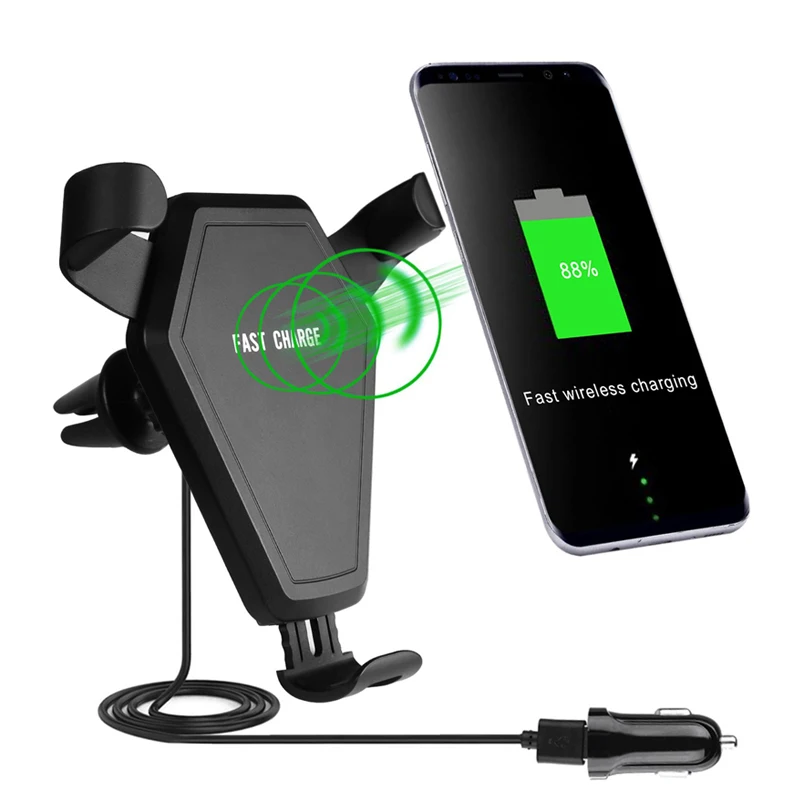 New Fast Wireless Charger For iphone X Car Mount Air Vent Stand or at Home Charger Qi Charging for Samsung Galaxy Note 8 S8 Plus 
New Fast Wireless Charger For iphone X Car Mount Air Vent Stand or at Home Charger Qi Charging for Samsung Galaxy Note 8 S8 Plus