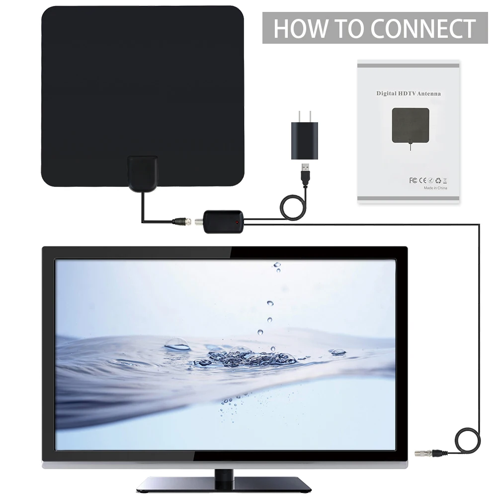 HD TV Amplified Digital Indoor Antenna Support 1080p HDTV Antenna Signal Amplifier best for DVB-T2 Sat Receiver Free Shipping
HD TV Amplified Digital Indoor Antenna Support 1080p HDTV Antenna Signal Amplifier best for DVB-T2 Sat Receiver Free Shipping