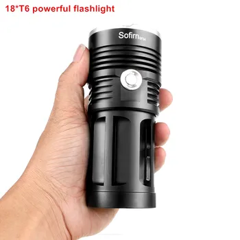 Sofirn 18*T6 Powerful LED Flashlight High Power Flashlight 18650 Searchlight torch light hunt camping Bike light
Sofirn 18*T6 Powerful LED Flashlight High Power Flashlight 18650 Searchlight torch light hunt camping Bike light