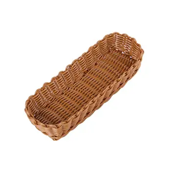 1 pc Woven Basket Desktop Imitation Rattan Multifunction Sundries Container Storage Box for Home Restaurant
1 pc Woven Basket Desktop Imitation Rattan Multifunction Sundries Container Storage Box for Home Restaurant