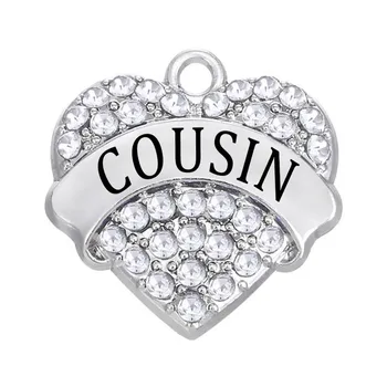 DOUBLE NOSE Diy Jewelry Making Rhodium Plated Clear Crystal Cousin Heart Charm
DOUBLE NOSE Diy Jewelry Making Rhodium Plated Clear Crystal Cousin Heart Charm