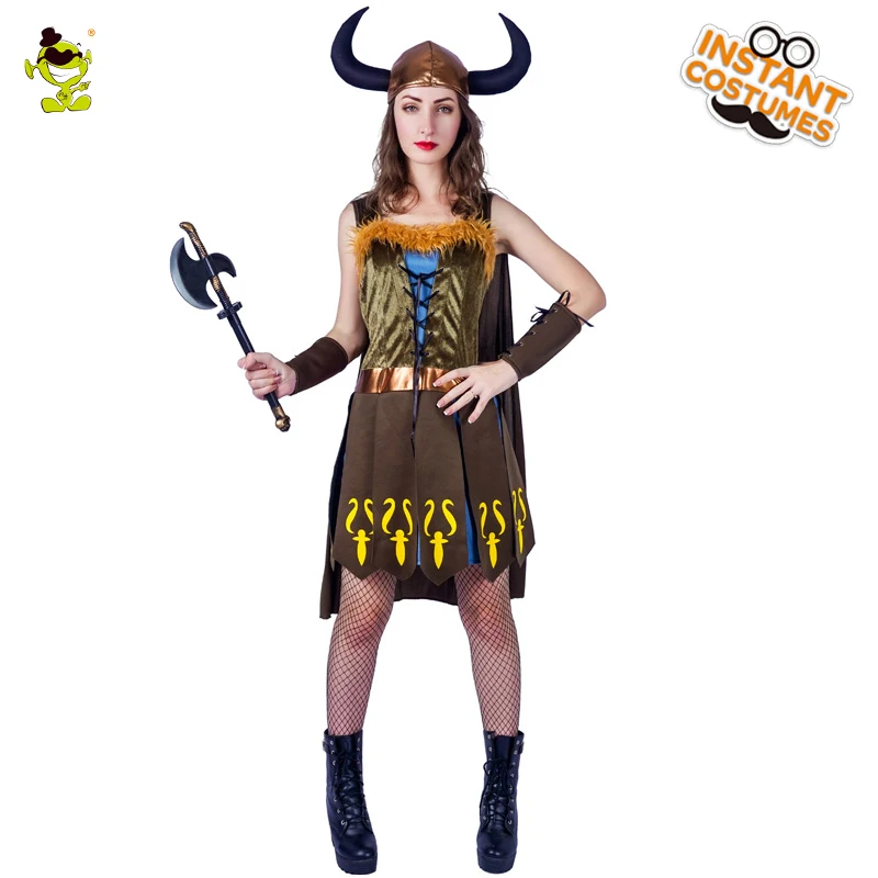 Women's Viking Pirate Costume Performance Halloween Party Fashion Cool Lady Viking Pirates Costumes
Women's Viking Pirate Costume Performance Halloween Party Fashion Cool Lady Viking Pirates Costumes